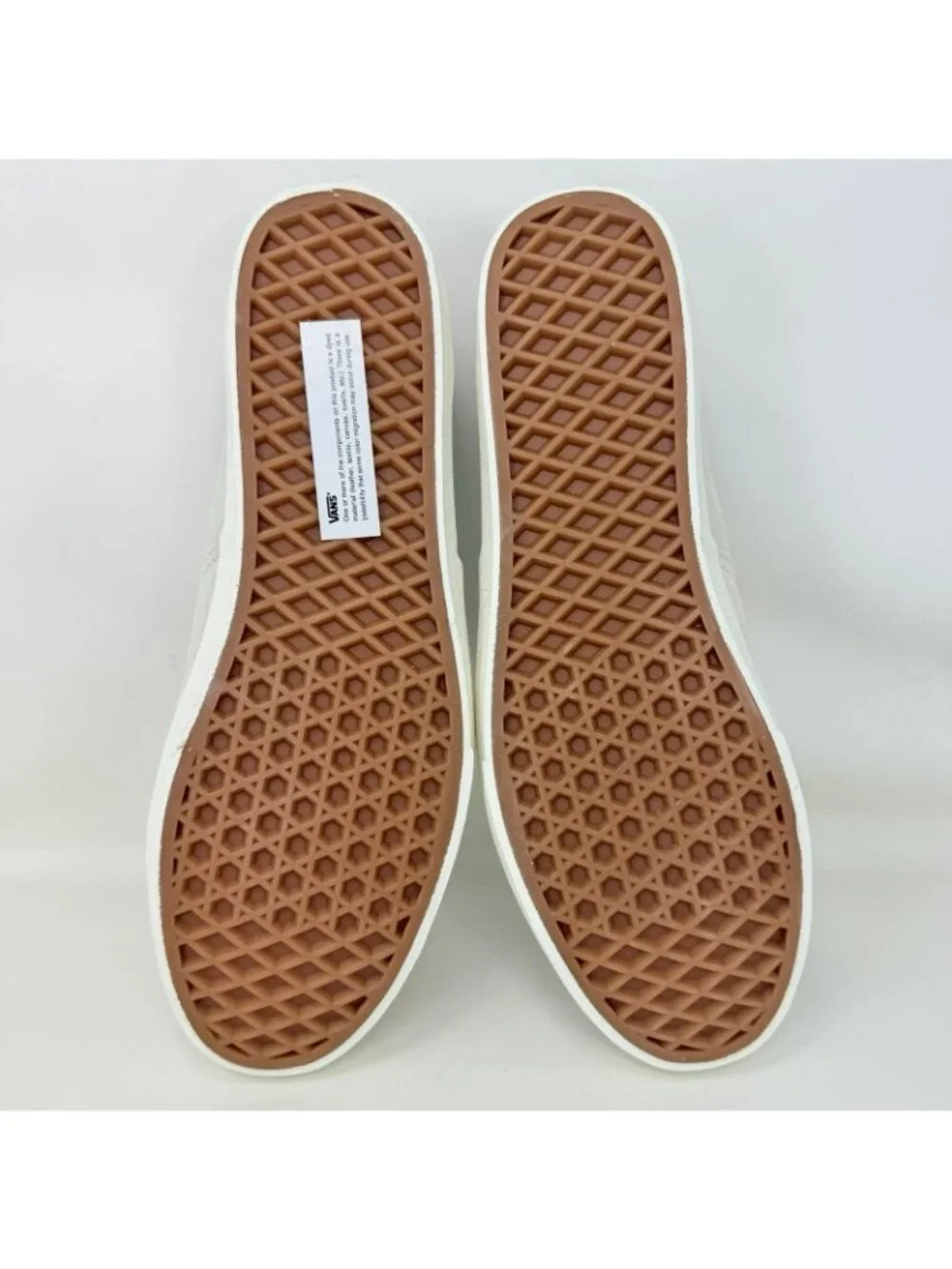 Vans Authentic Low Pro Fat Lace Suede Sneakers Shoes Beige Women's Size 9.5